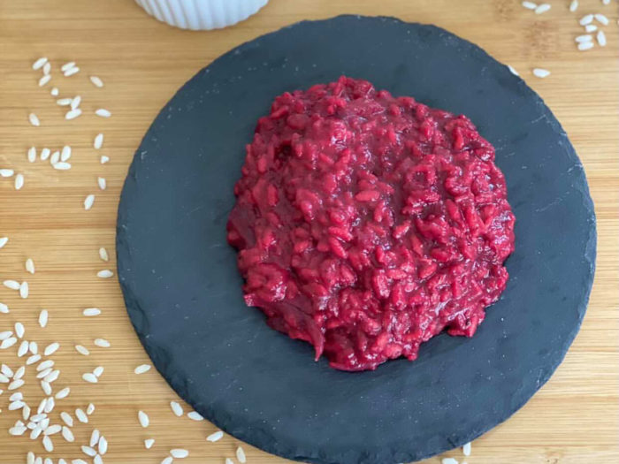 RISOTTO BARBABIETOLA ROSSA E GORGONZOLA