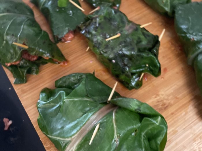 INVOLTINI DI CAVOLO NERO E SALSICCIA